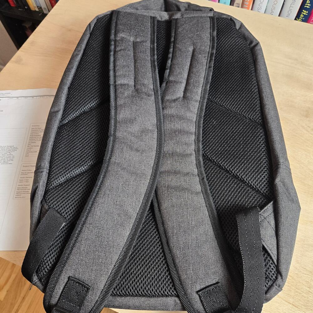 NWOT Acer laptop Backpack - Gray - Picture 2 of 5